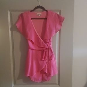 Hot pink romper
